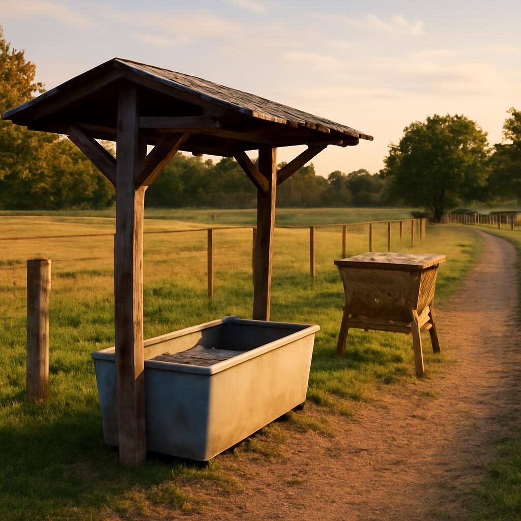 Paddock Paradise : zone d'eau et de foin