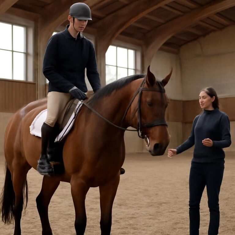Équitation classique pour débutant : les bases d'une assiette juste