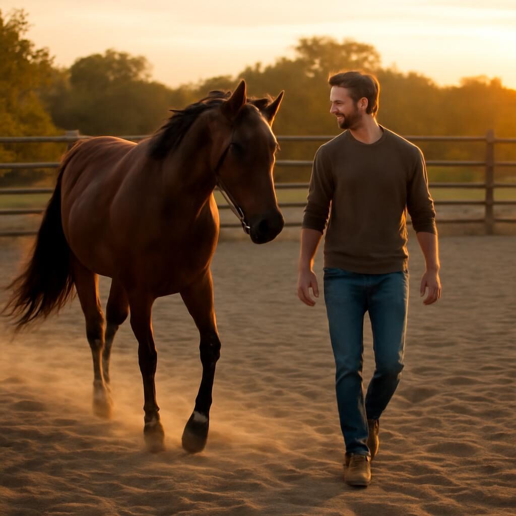 Équitation éthologique en liberté : confiance partagée