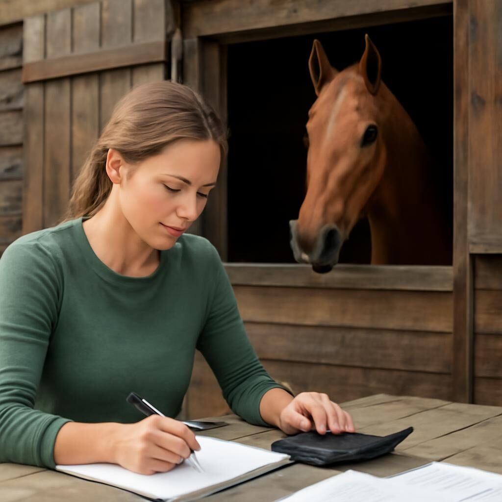 Budget annuel cheval : tableau de depenses