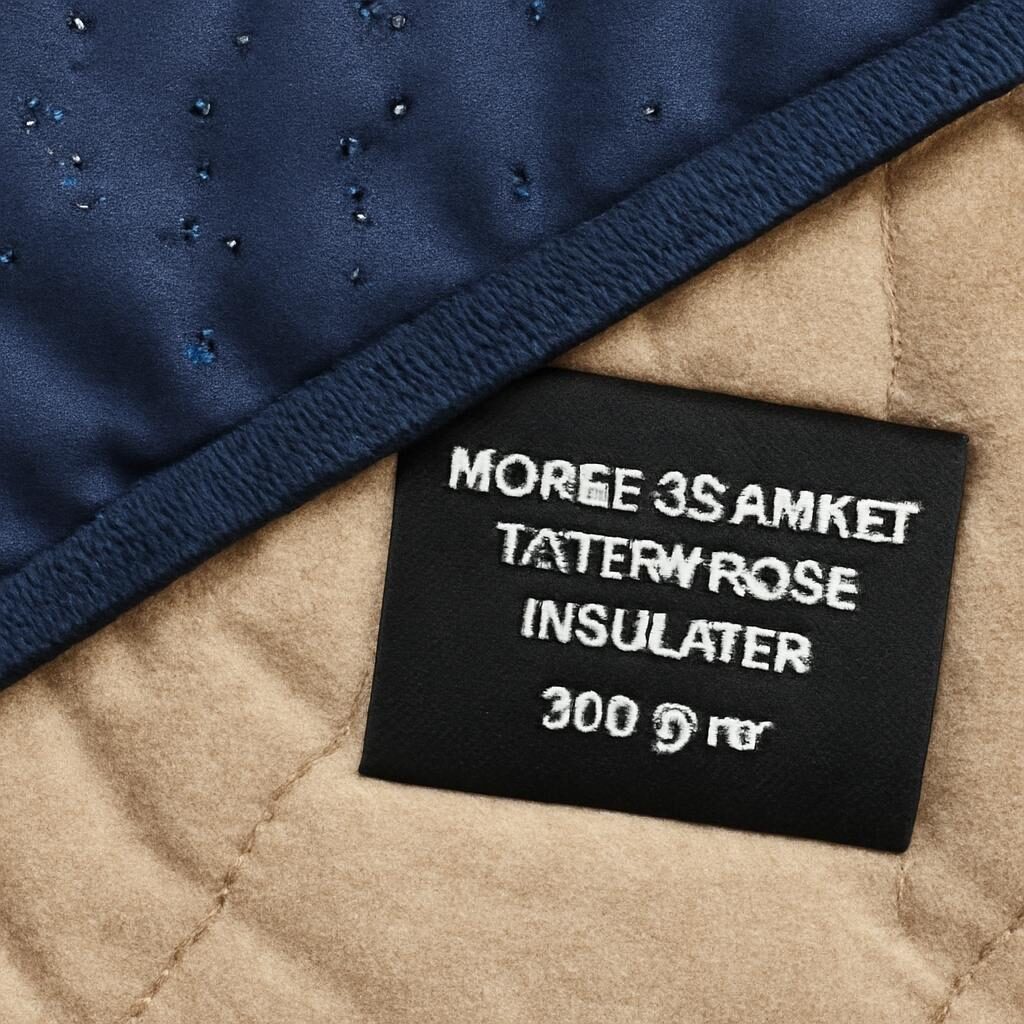 Detail tissu impermeable couverture cheval