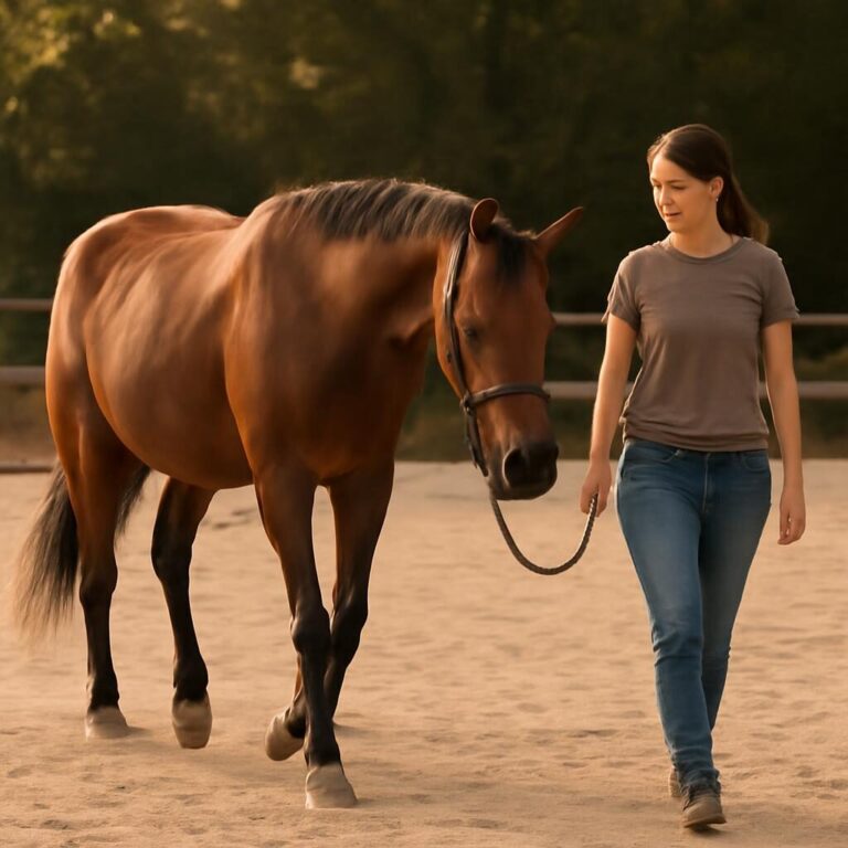Travail à pied cheval : progression sur un trimestre